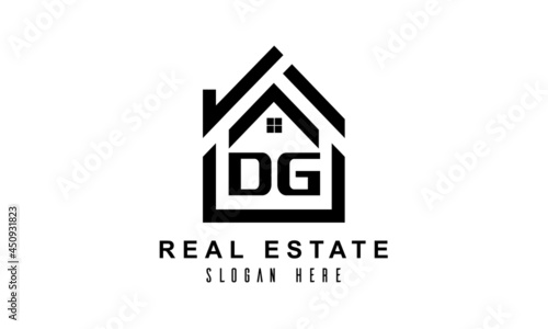 DG real estate house latter logo