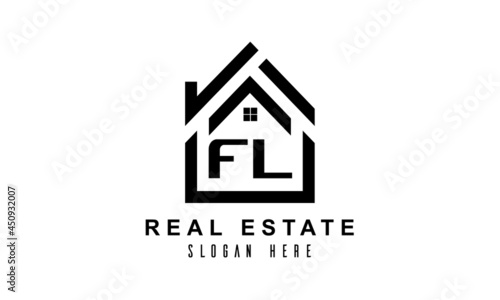 FL real estate house latter logo