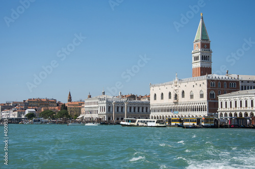 Doge's Palace and Campanile di San Marco in Venice,Italy,2019