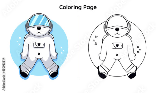 cute robot dog with coloring page