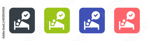 Safe sex icon. Consent sex symbol vector illustration