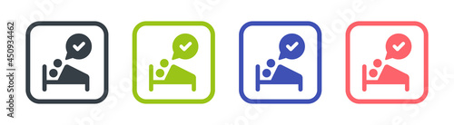 Safe sex icon. Contraceptive symbol. Vector illustration