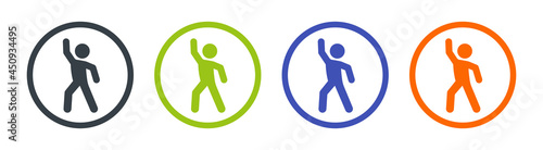 Dance icon vector symbol illustration.