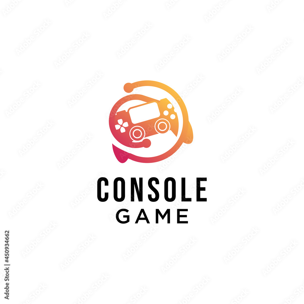 Obraz premium joystick for game vector icon logo design. Game controller Illustration. Cybersport concept. Console gamepad. Suitable for many purposes 