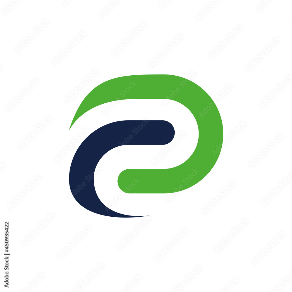 Fototapeta premium letter p logo icon vector isolated