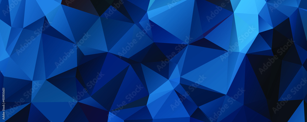 Abstract Blue Color Polygon Background Design, Abstract Geometric Origami Style With Gradient Abstract Blue Color Polygon Background Design, Abstract Geometric Origami Style With Gradient