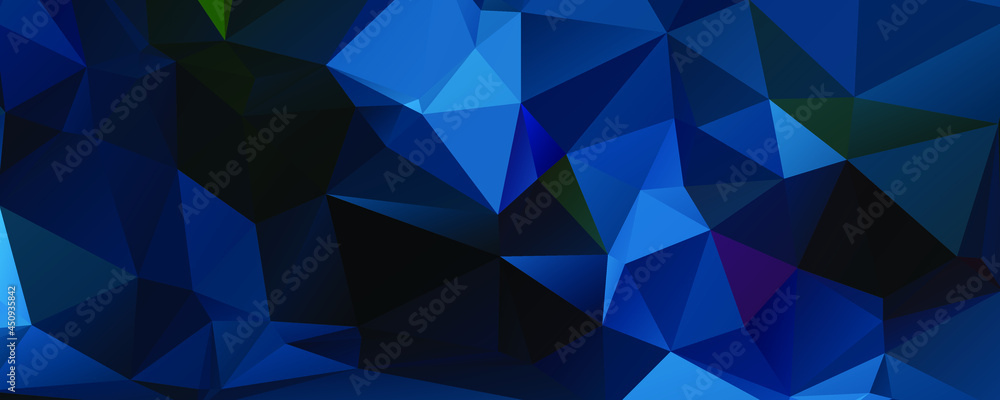 Abstract Blue Color Polygon Background Design, Abstract Geometric Origami Style With Gradient Abstract Blue Color Polygon Background Design, Abstract Geometric Origami Style With Gradient