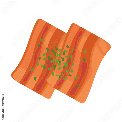 bacon meat slices