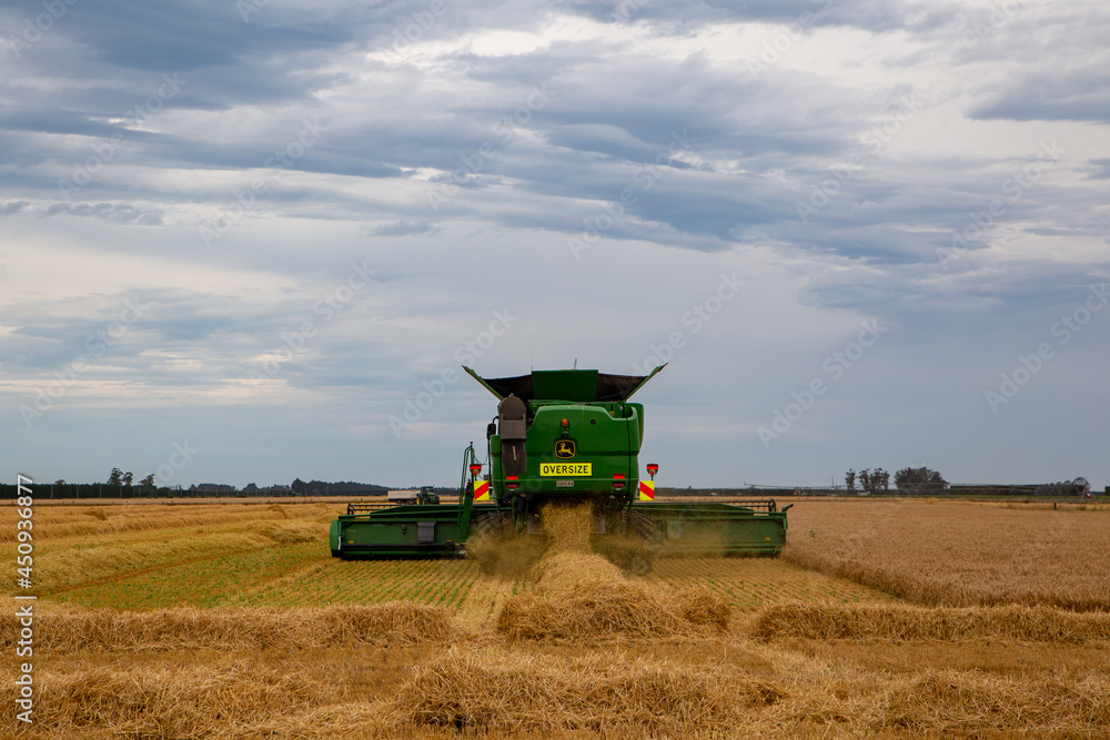 Dorie, Canterbury, New Zealand January 26 2019 A large John Deere