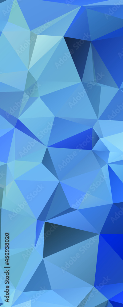 Fototapeta premium Abstract Blue Color Polygon Background Design, Abstract Geometric Origami Style With Gradient