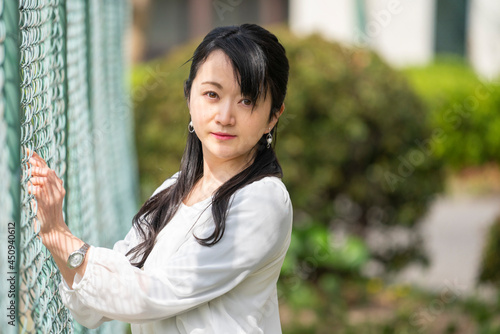 女性ポートレート　日比谷公園