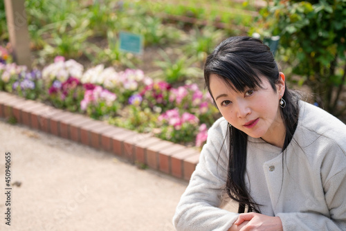 女性ポートレート　日比谷公園