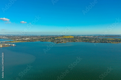ニュージーランドのオークランドをドローンで撮影した空撮写真 Aerial photo of Auckland, New Zealand taken by drone.