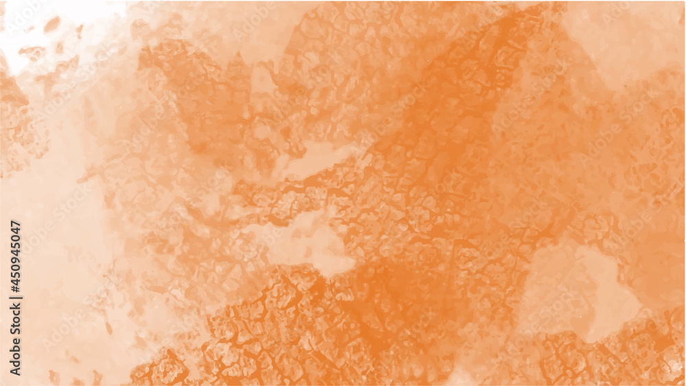 Fototapeta premium Orange watercolor background for textures backgrounds and web banners design