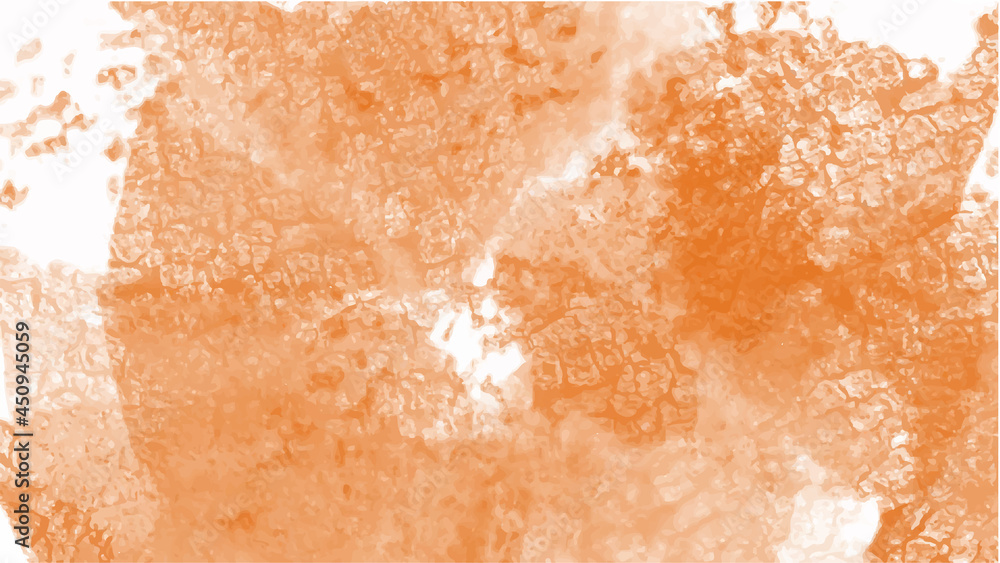Fototapeta premium Orange watercolor background for textures backgrounds and web banners design