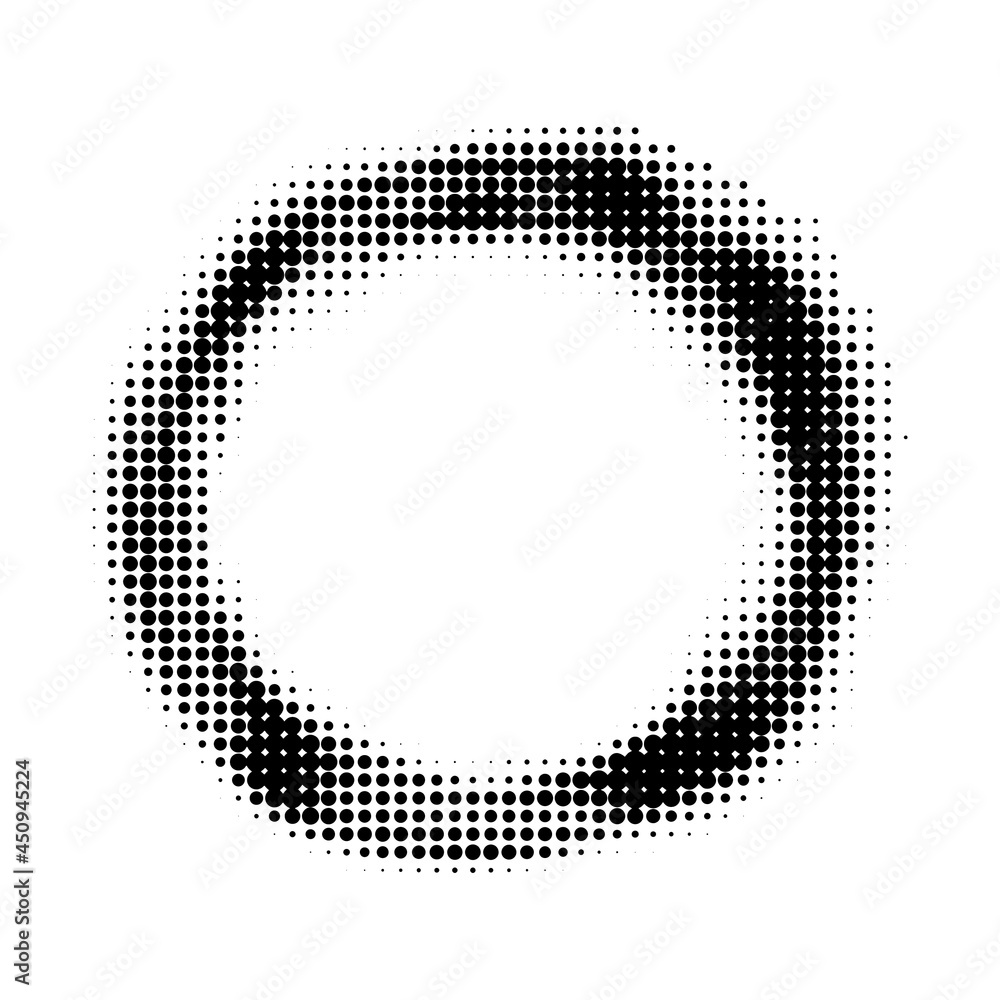 halftone Circle retro dot pattern background