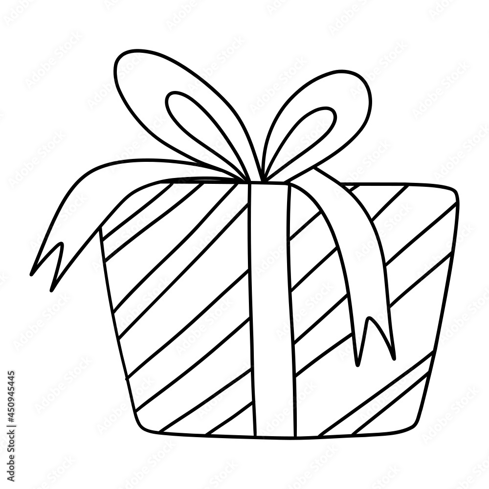 Gift Box christmas hand drawn illustration for web, wedsite, application, presentation, Graphics design, branding, etc. Gift Box christmas hand drawn illustration for web, wedsite, application, presentation, Graphics design, branding, etc.