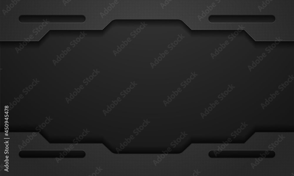Abstract black technology concept design Abstract black technology concept design