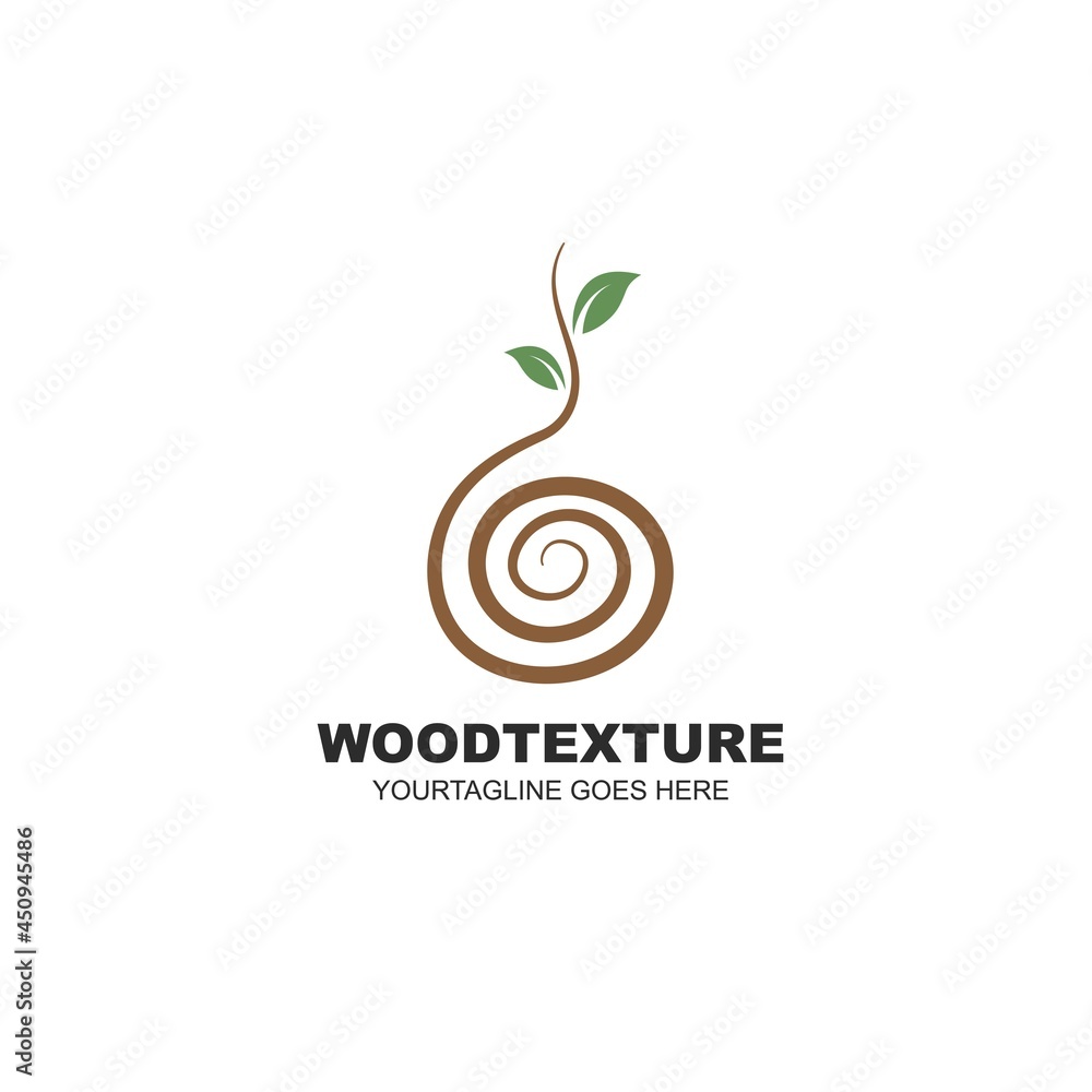 Obraz premium wood texture icon vector illustration design template