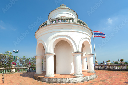 The building of the old royal observatory close-up. Phra Nakhon Khiri palace complex. Phetchaburi, Thailand photo