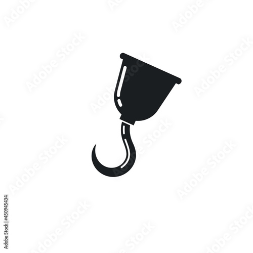 pirate hand hook element vector icon illustration design template