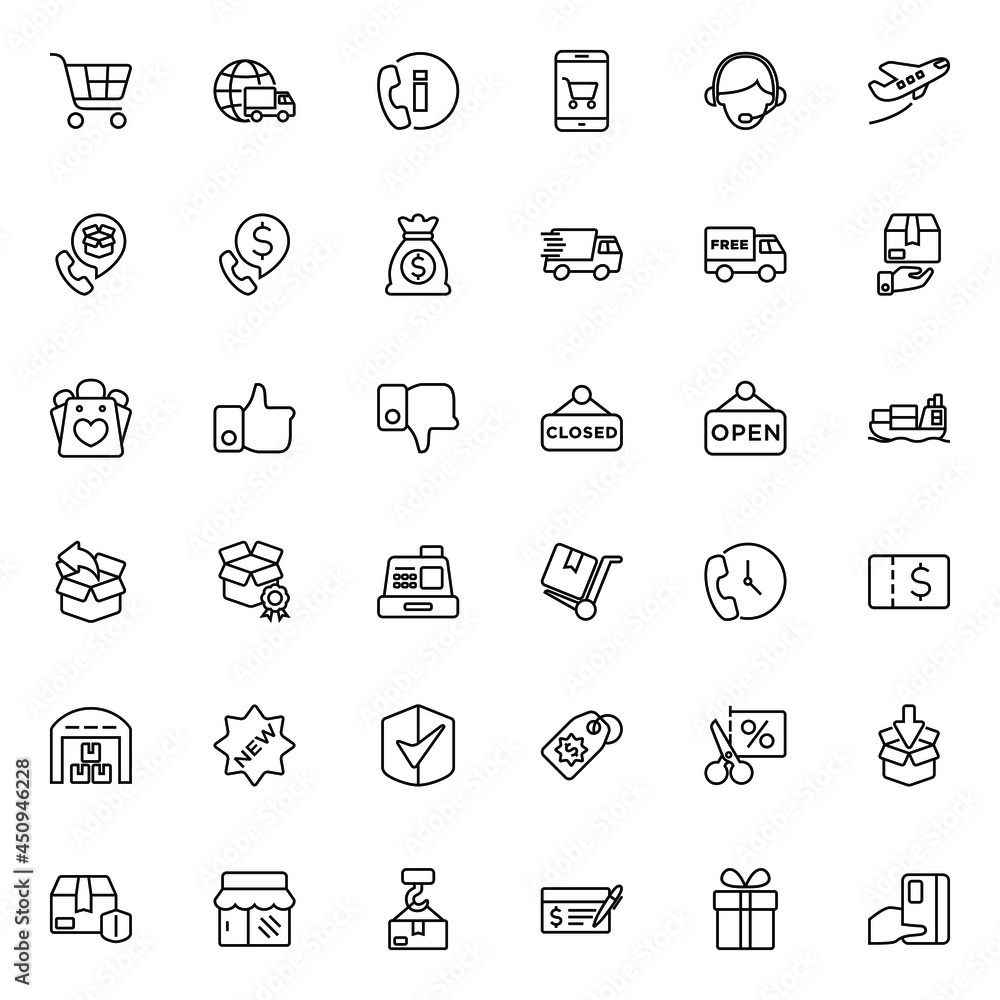 Shopping icons Shopping icons