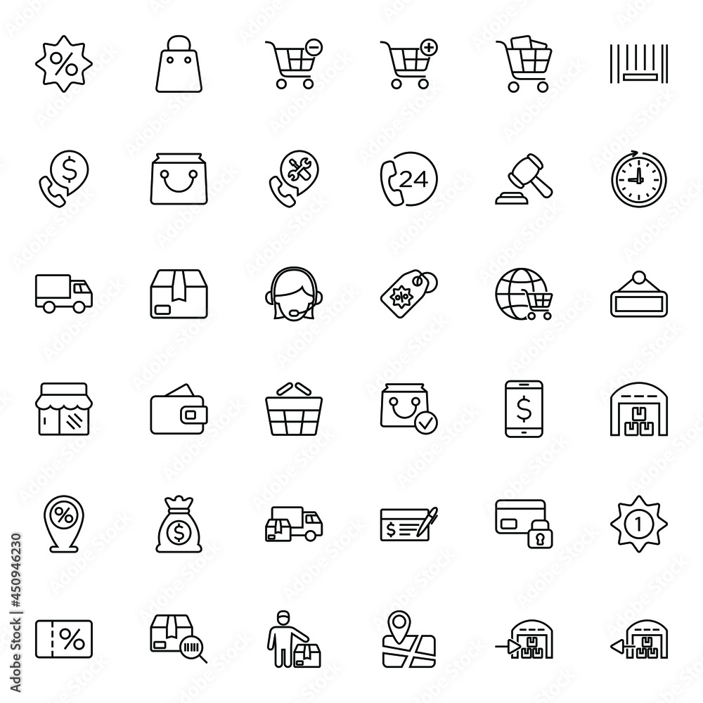 Shopping icons Shopping icons