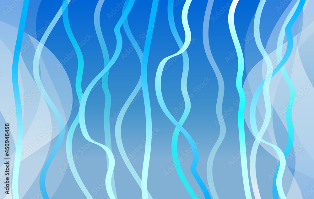Light blue abstract image with vertical lines in the form of waves for your brand book. Elegant pattern with a gradient for the header of the site. Vector illustration. Light blue abstract image with vertical lines in the form of waves for your brand book. Elegant pattern with a gradient for the header of the site. Vector illustration.