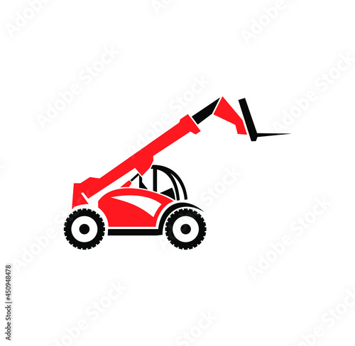 Tele handler vehicle design illustration vector eps format , suitable for your design needs, logo, illustration, animation, etc.