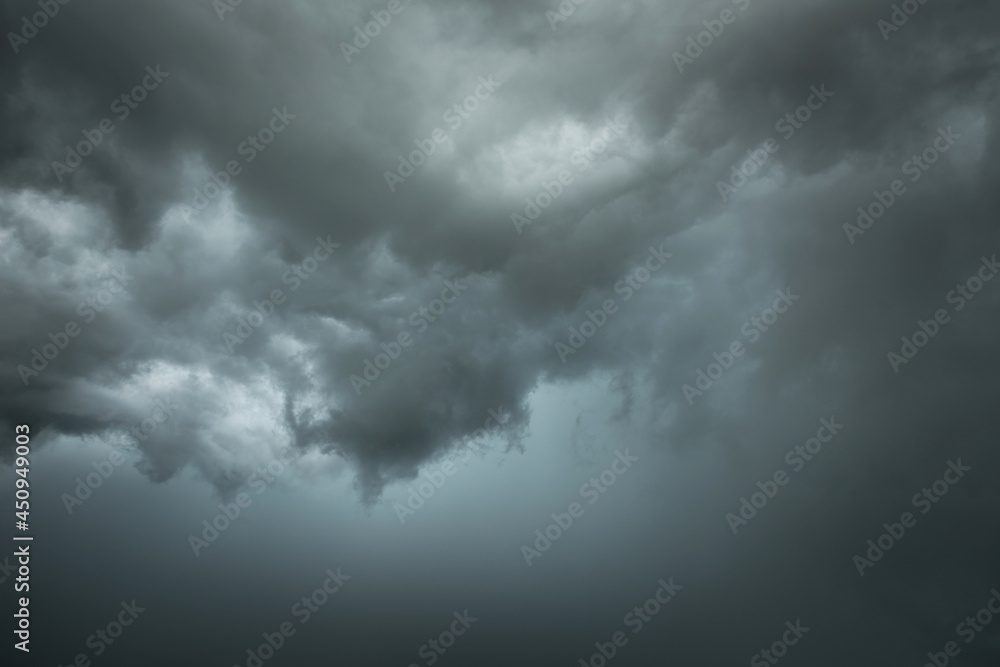 Dramatic storm clouds in rainy season, Black and dark sky with clouds Dramatic storm clouds in rainy season, Black and dark sky with clouds
