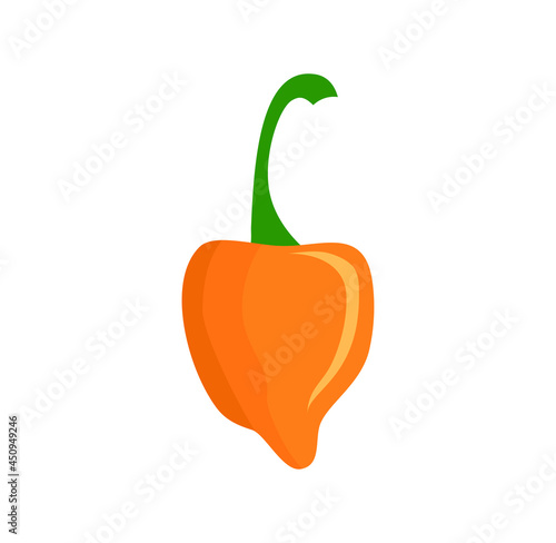 A habanero pepper design illustration vector eps format , suitable for your design needs, logo, illustration, animation, etc. photo