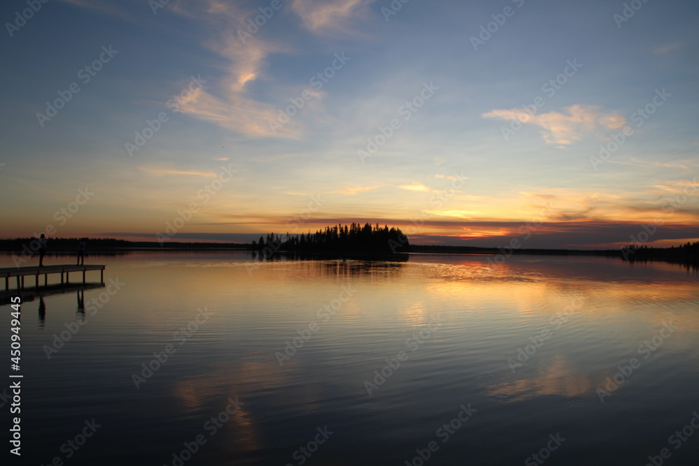 Mid Summer Sunset, Elk Island National Park, Alberta