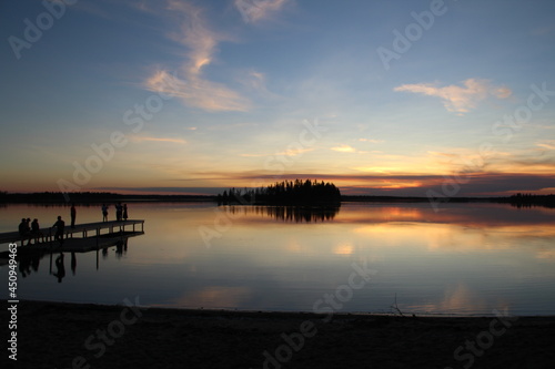 Time Of The Sunset, Elk Island National Park, Alberta