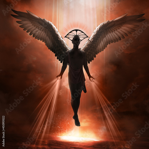 Angel bringing light