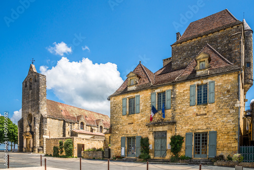 In the streets of village Domme in France