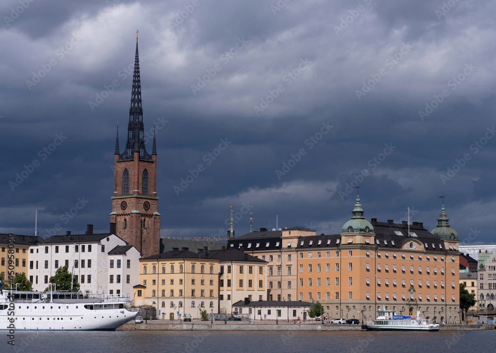 Fototapeta premium Riddarholmen Stockholm Sverige,