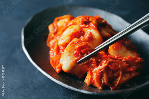 Cuadro en lienzo キムチ　Kimchi, Korean spicy vegetable pickle