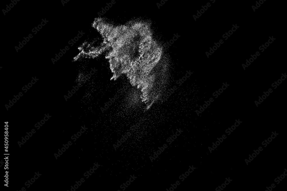 White splashes isolated on black background. Abstract vector explosion. Digitally generated image. Illustration, EPS 10. White splashes isolated on black background. Abstract vector explosion. Digitally generated image. Illustration, EPS 10.
