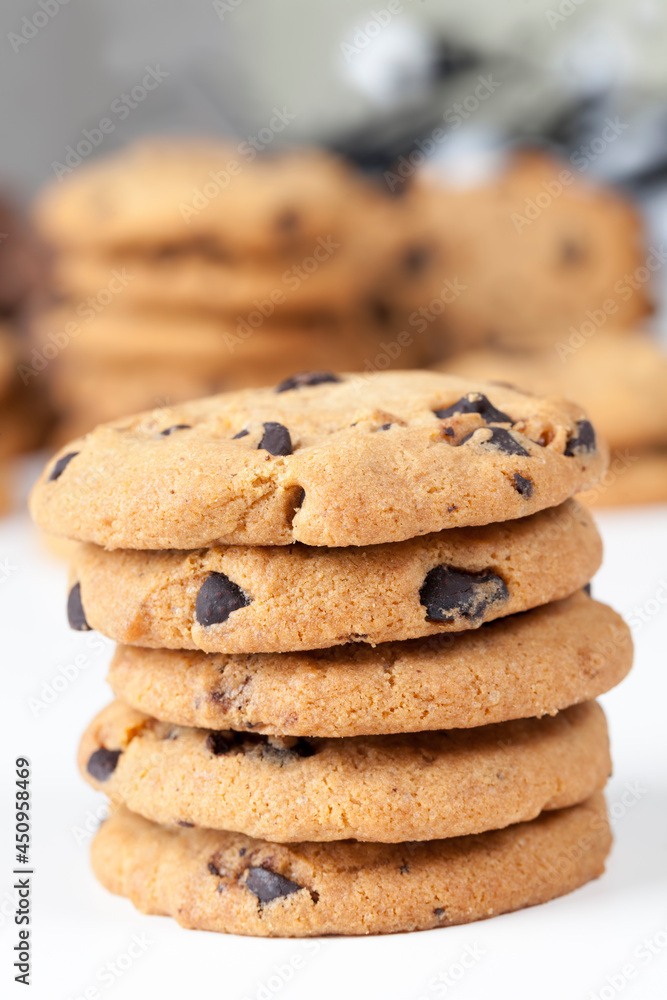 delicious wheat flour cookies and chocolate drops delicious wheat flour cookies and chocolate drops