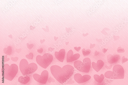 Pink heart love background. Vector sweetheart soft pink pattern, valentine's day, vector illustration
