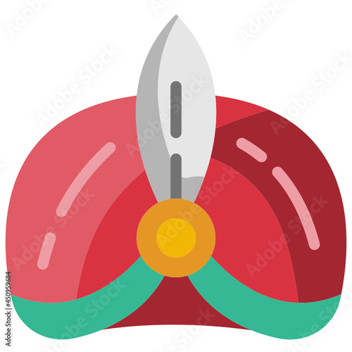 turban flat icon