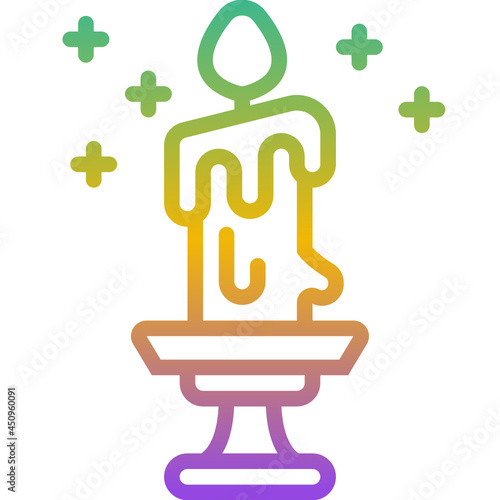 candle gradient icon