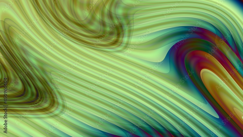Abstract wavy uturistic image. Horizontal background with aspect ratio 16 : 9