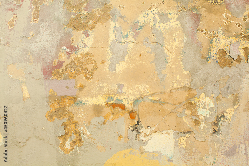 Old painted cement stucco background