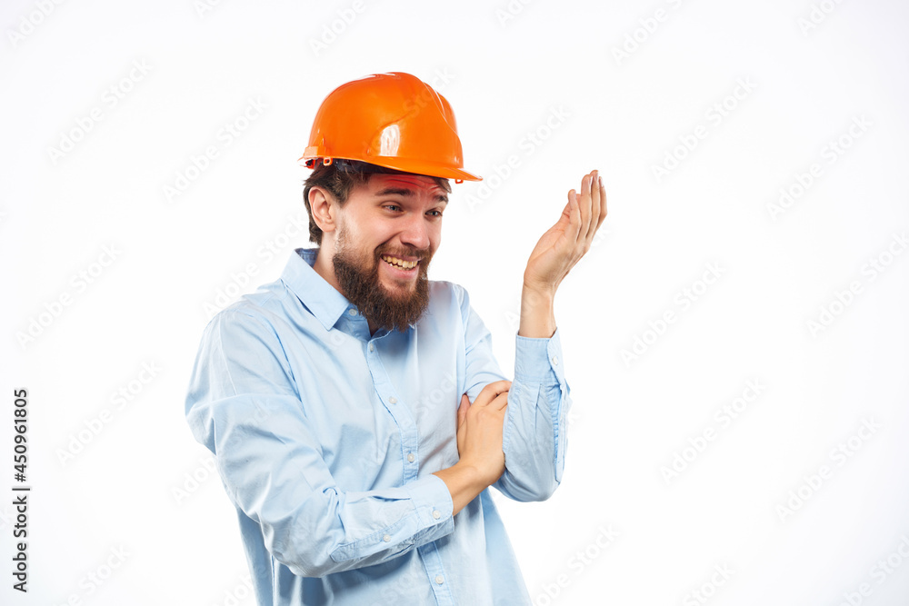 bearded man professional working profession protective uniform bearded man professional working profession protective uniform