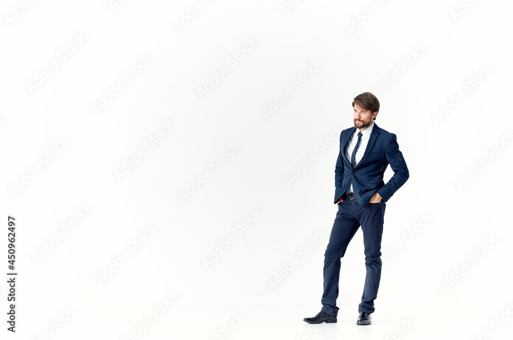 man in a jacket and tie manager Professional light background man in a jacket and tie manager Professional light background