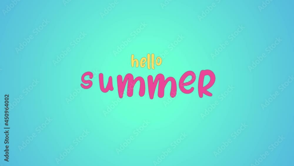 Hello, Summer abstract seamless animation. Video 4K glowing neon abstraction Summer sea beach sun.
Hello, Summer abstract seamless animation. Video 4K glowing neon abstraction Summer sea beach sun.
