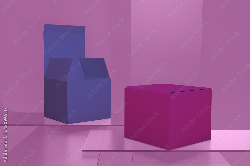 Obraz premium Box On Glass