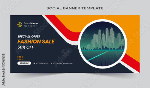 Social media cover vector templates fully editable, advertising design, web banner template