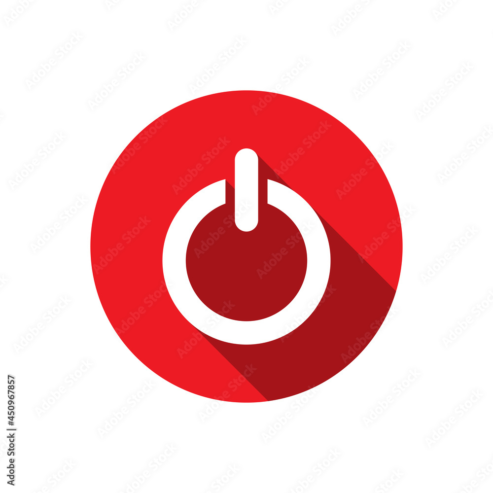 Powe Flat Icon Long Shadow Powe Flat Icon Long Shadow